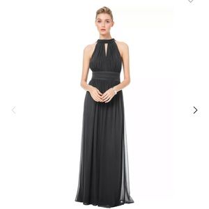 Bill Levkoff Style 1503 Charcoal Bridesmaid Dress